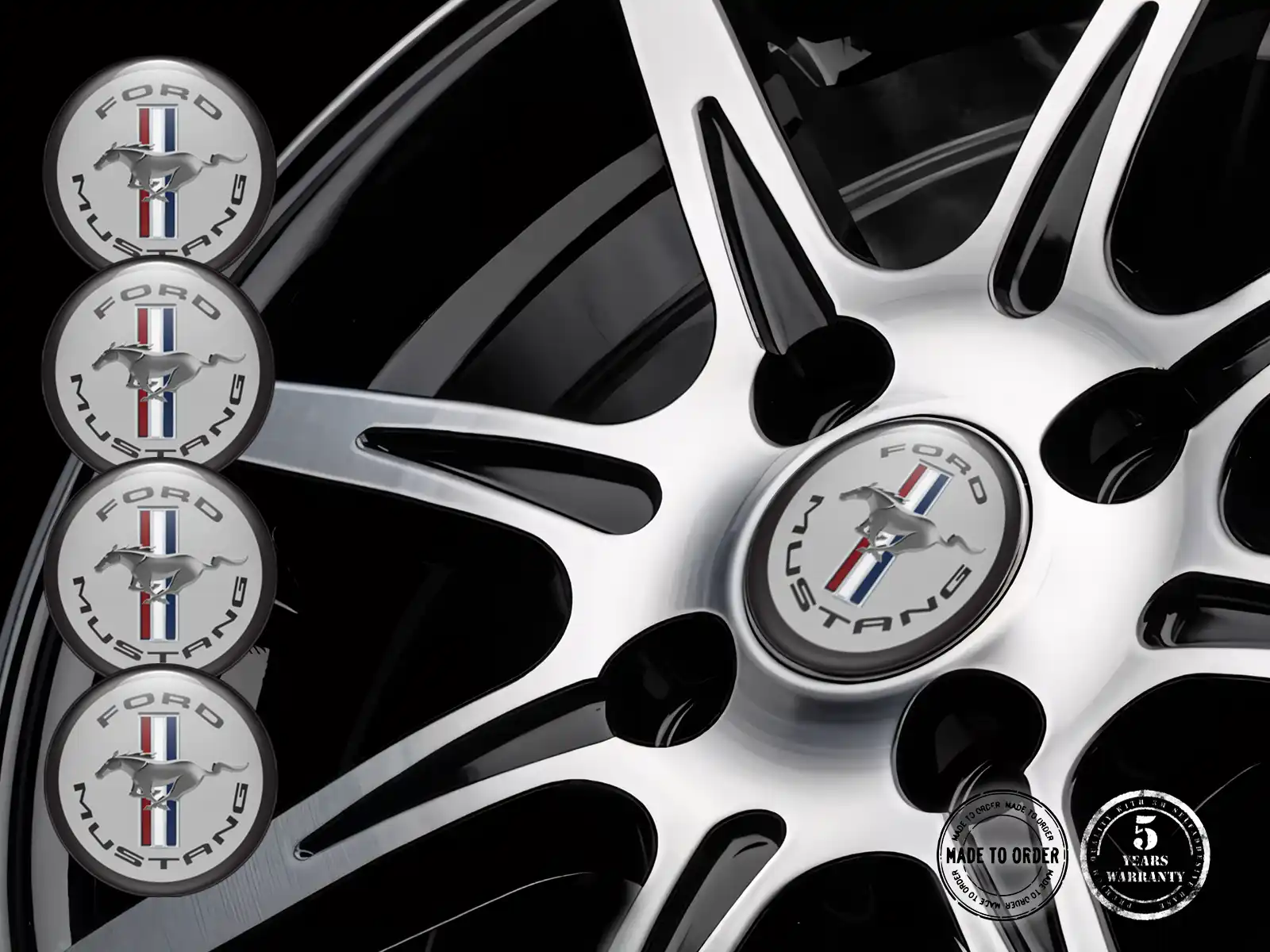 Ford Radplaketten Stil Individuelles Dome-Design